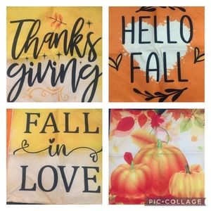 Fall Pillow Covers 18x18, 4 Pack Fall Pillows Decorative
